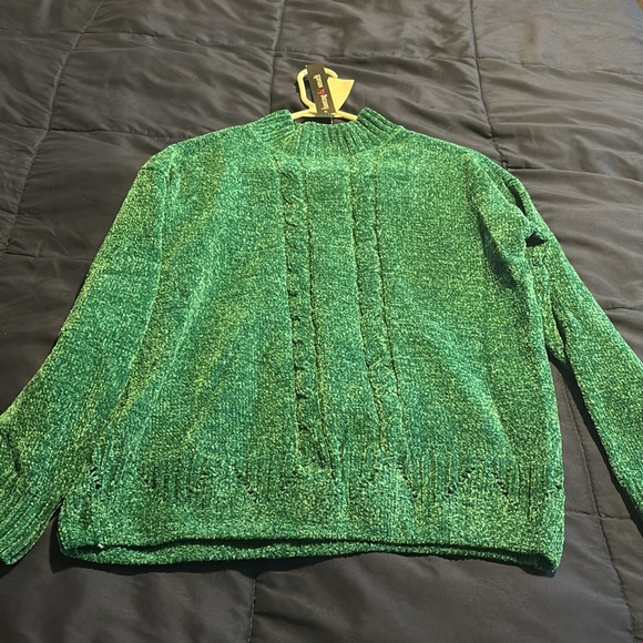 Cozy ladies green sweater - Picture 8 of 8